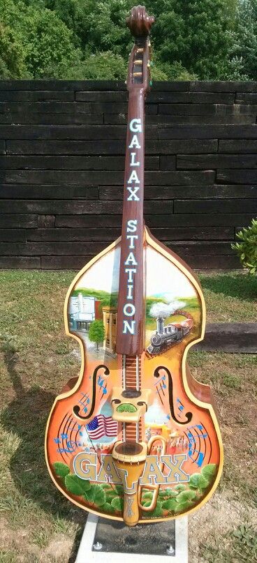 galax station fiddle sculpture