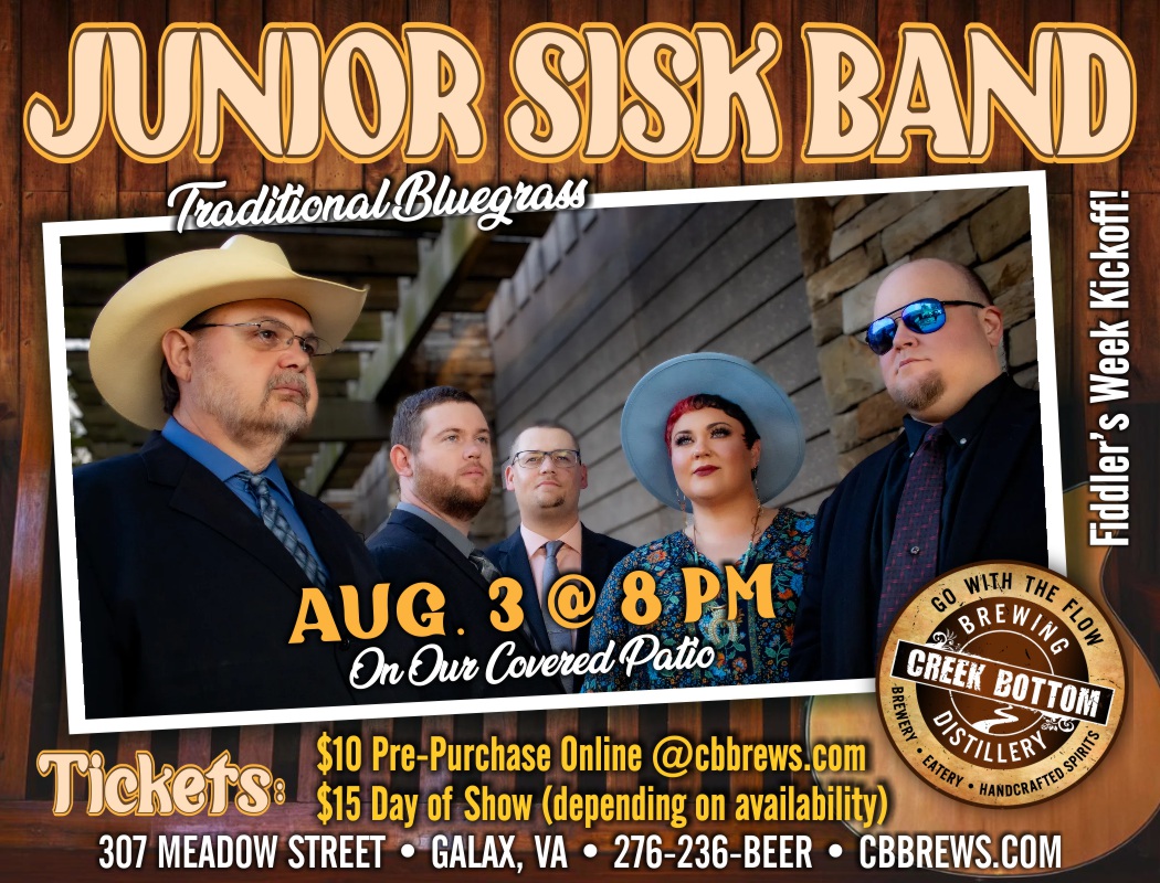 Junior Sisk Band Show – Bluegrass in the Blue Ridge!