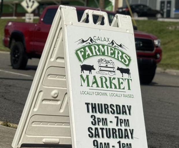 Galax Farmer's Market sign