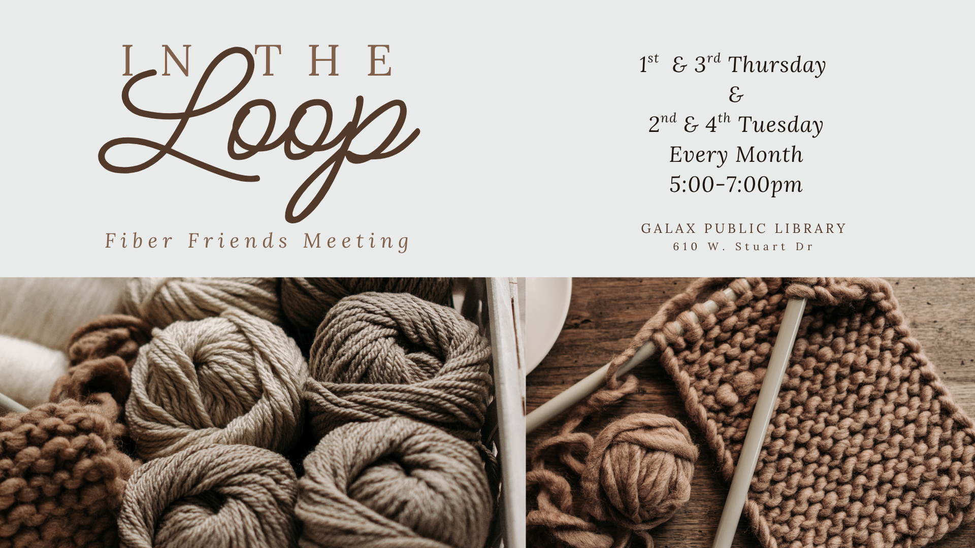 In the Loop Fiber Friends Meeting