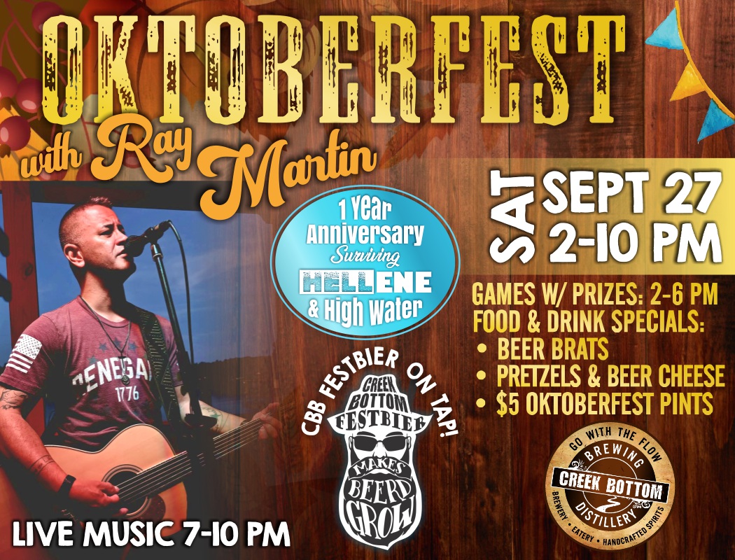 Oktoberfest w/ Ray Martin & One Year Anniversary of Surviving Hurricane Helene!
