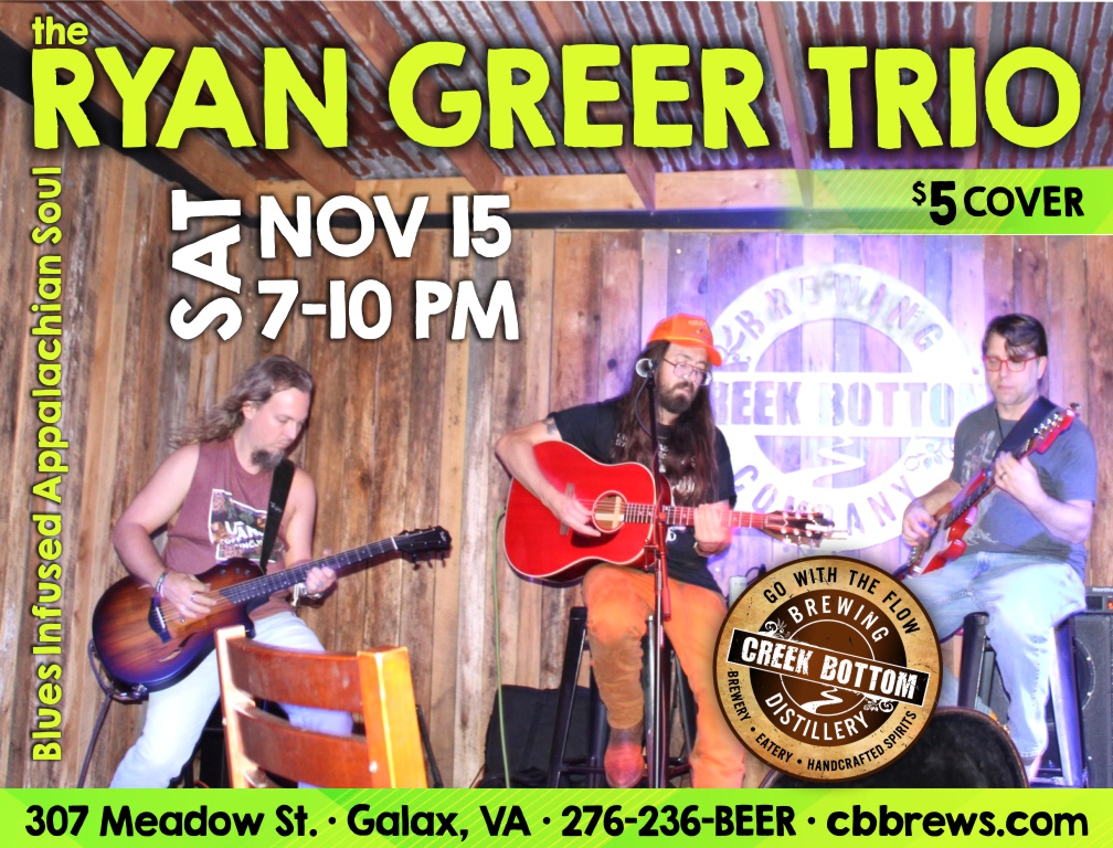 The Ryan Greer Trio Up On Stage at CBB!