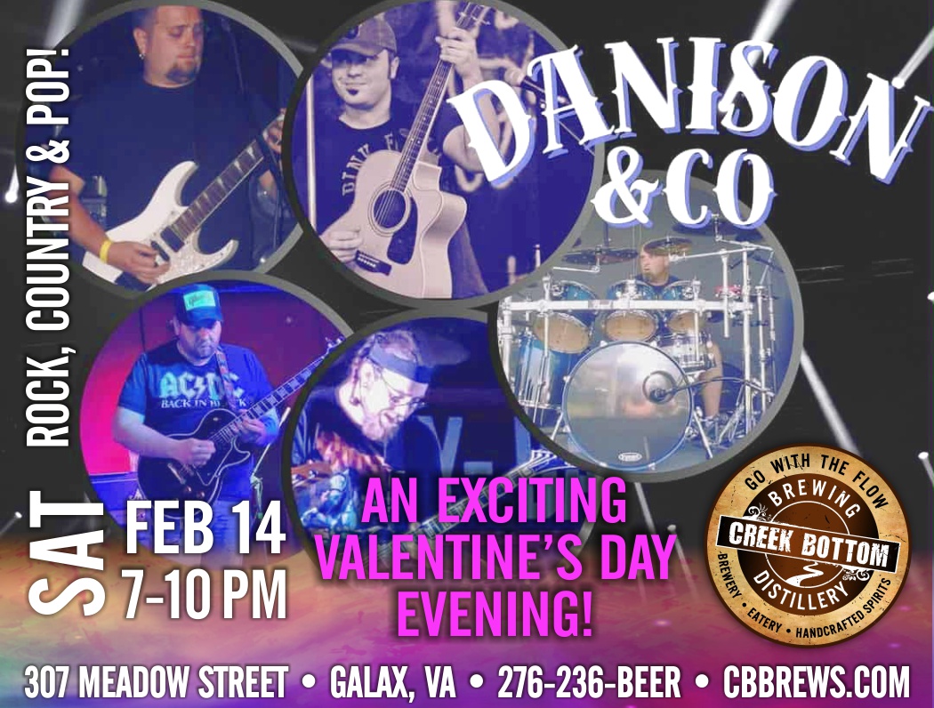 Danison & Co. Onstage at Creek Bottom Brewing