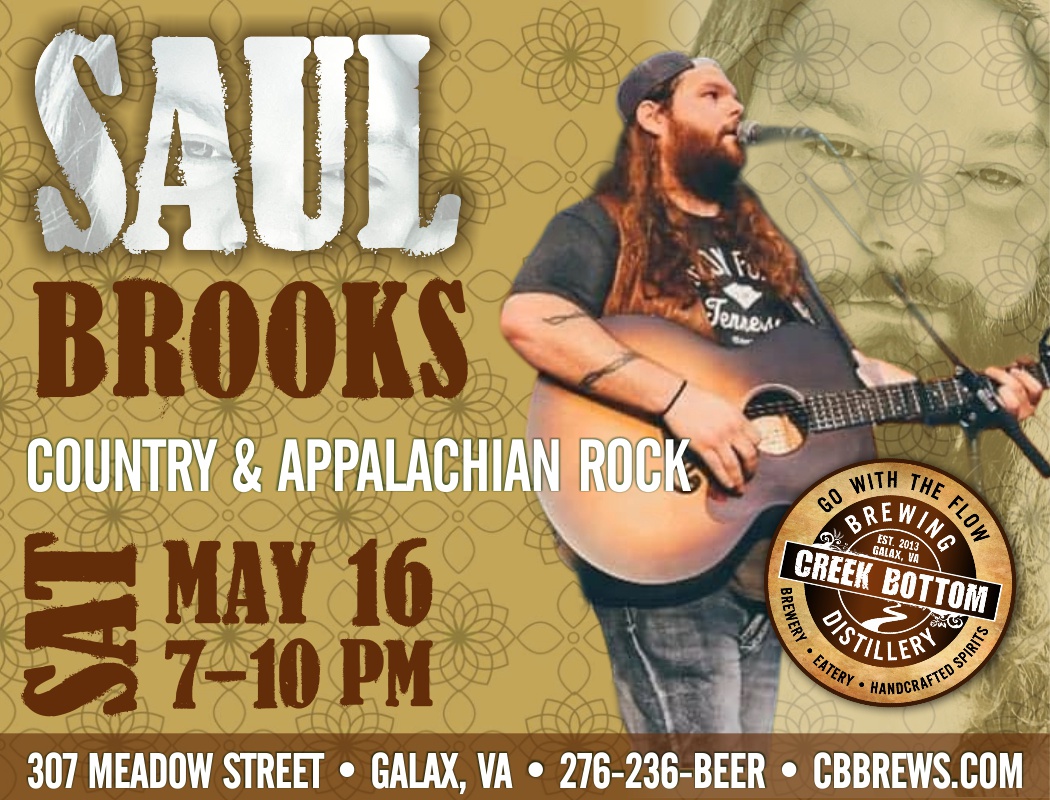 Country & Appalachian Rock Live with Saul Brooks