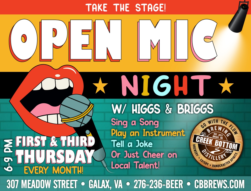 Open Mic Night with Higgs & Briggs